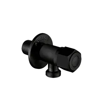 Кран приладовий WEZER SOL21A-16-BLACK 1/2"x1/2" нержавіюча сталь, чорний