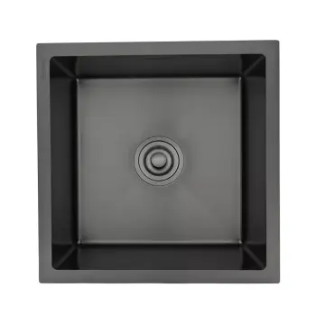 Кухонна мийка GAPPO GS4444-6 інтегрована 440x440 мм, нержавіюча сталь, поверхня PVD