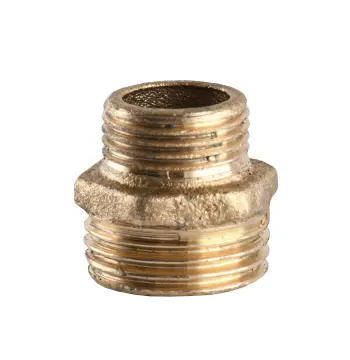 Ніпель редукційний 1/2″х3/8″ЗЗ латунний 540-1Б
