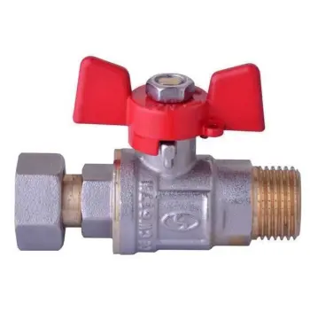 Кран шаровый прямой с накидной гайкой SOLOMON 1/2″ НВ PN40 160406