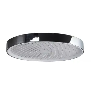 F015-25 лійка стельова кругла 250mm хром-білий (коробка)