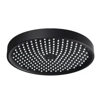 F016-25 лійка стельова кругла 250mm ABS пластик чорна (коробка)
