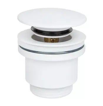 Донний клапан ITAL HF1083-WPM, автомат, Ø63мм, 1 1/4", латунь, білий