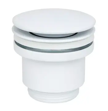 Донний клапан WEZER WHR-104-W, автомат, Ø63мм, 1 1/4", білий