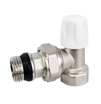 Кран рад. кутовий низ 1/2" з ущільн.рез. RL