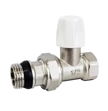 Кран рад. прямий низ 1/2" з ущільн.рез. RL