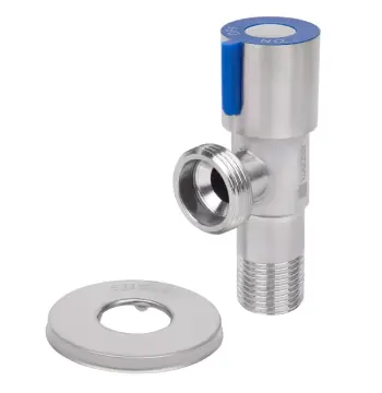 SOL22B-18-BLUE кран приладовий 1/2"X3/4" синя ручка блістер нерж.