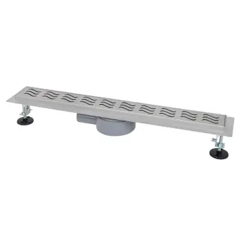IT03-FT11/700 ITAL Душовий трап 700 мм, поворот. 360, комбін.затвор, Brushed nickel (блістер)