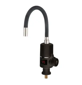 Проточник SDR-G05T-Black кухня поворотний гнучкий вилив (3,0 кВт + датчик темп.)