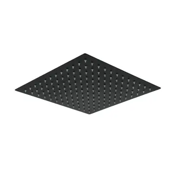 WKY-21-BLACK лійка душова стельова квад. 200*200мм нерж. сталь (чорна) WEZER