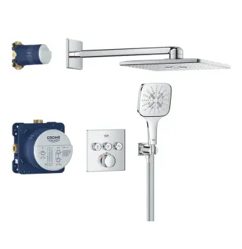 Душевая система скрытого монтажа на 3 выхода с термостатом Grohe Grohtherm SmartControl (34864000)
