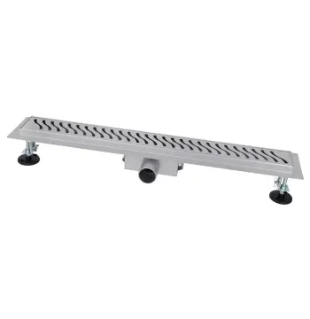 IT02-FT09/400 ITAL Душовий трап 400 мм, комбінований гідрозатвор, Brushed nickel (блістер)