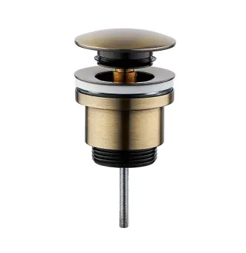 Донный клапан FRAP F62-4 автоматический для раковины 1 1/4" бронзовый диаметр 41 мм