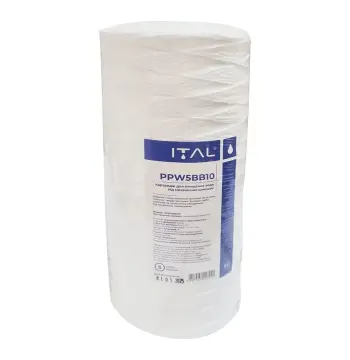 Фильтр-картридж ITAL PPW5BB10IT 4.5" x 10" полипропиленовый ниточный 5 мкм