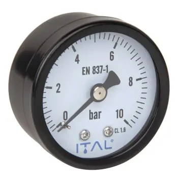 Манометр Ø50 1/4" 10 bar фронтальний МЕТАЛ ITAL (PM-IT0008)