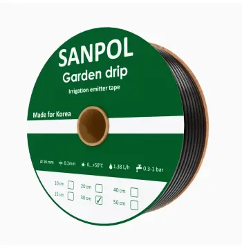 Стрічка Garden Drip емітерна 8 mil 30см 1.38 л/год.