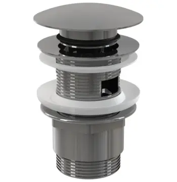 A390 донний клапан 1 1/4" з переливом Chrome Alca
