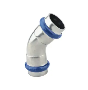 Кутник ASG INOX тип V press steel ф 35мм 45°
