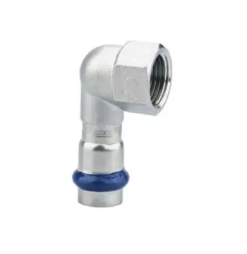 Кутник короткий ASG INOX тип V press steel ВВ ф 22х1/2" 90°