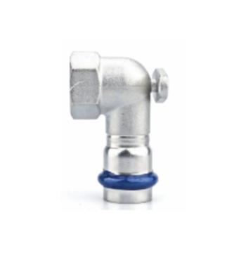 Коліно настінне ASG INOX тип V press steel ф 18х1/2"