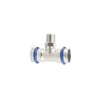 Трійник ASG INOX тип V press steel ЗЗ ф 22х3/4"