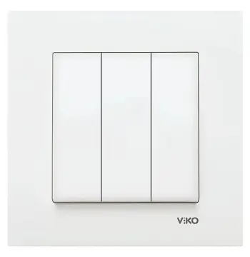 Вимикач VIKO Karre 3 клавіші 90960068