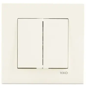 Вимикач VIKO Karre 2 клавіші 90960102