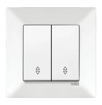 Вимикач VIKO Meridian 2 клавіші 90970017-WH