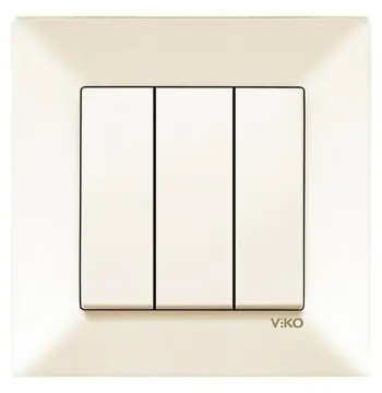 Вимикач VIKO Meridian 3 клавіші 90970268-WH