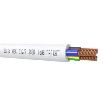 Провід ПВС нгд 4х2,5, GAL KAT 100 м