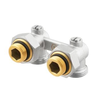 Вузол нижнього підключення радіатора PLM кутовий 1/2"х3/4" HRVA11