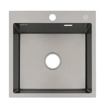 Мийка для кухні інтегрована VENTA Black 500x500 BVM5050B