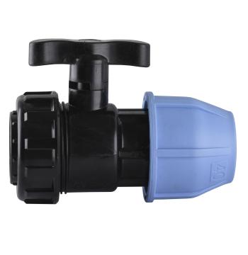 Кран шаровый ПНД Vsplast 40*1 1/4 '' В 6002