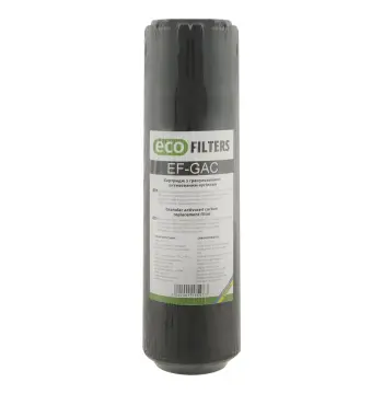 Картридж з гранульованим активованим вугіллям, 2,5"х10, Eco Filters EF-GAC