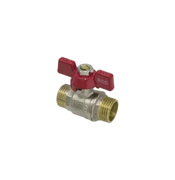 Кран шаровый ЭКО PN20 ЗЗ 1/2" EKB-111 бабочка