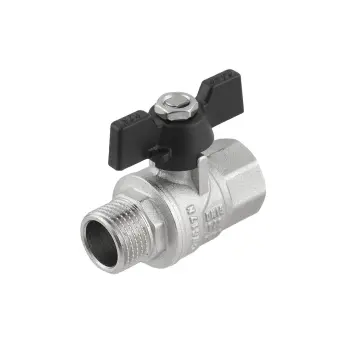 Кран шаровой Raftec BLACK PN40 ЗВ 1/2" бабочка DRB11