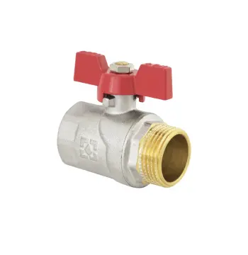 Кран шаровый Raftec RED PN40 ЗВ 1" бабочка CBB-031
