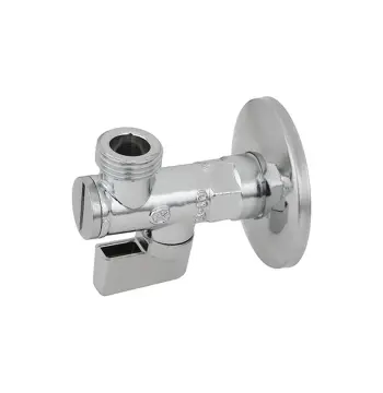 Кран приборный шаровой угловой с фильтром Bugatti1/2"x1/2" ручка флажок арт.771