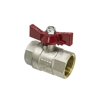 Кран шаровой ЭКО PN20 ВВ 1"EKB-03 бабочка