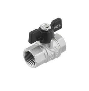 Кран шаровой Rafteс BLACK PN40 ВВ 1/2" бабочка