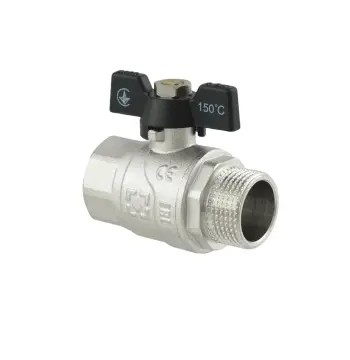 Кран шаровой Raftec BLACK PN40 ЗВ 3/4" бабочка DRB21