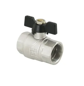 Кран кульовий Raftec BLACK PN40 ВВ 3/4" метелик DRB2