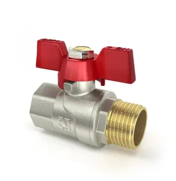 Кран кульовий Raftec RED PN40 ЗВ 1/2" метелик CBB-011
