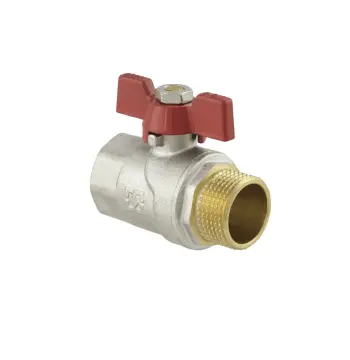 Кран шаровый Raftec RED PN40 ЗВ 3/4" бабочка CBB-021