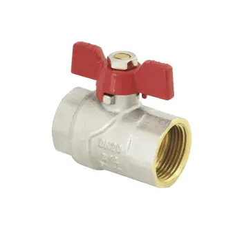 Кран шаровый Raftec RED PN40 ВВ 3/4" бабочка CBB-02