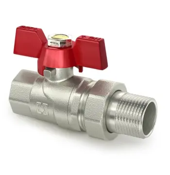 Кран кульовий з американкою Raftec RED PN40 ВЗ 3/4" метелик CSA-021