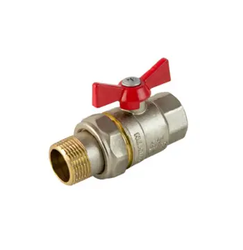 Кран кульовий з американкою ЭКО PN20 ЗВ 1/2" метелик