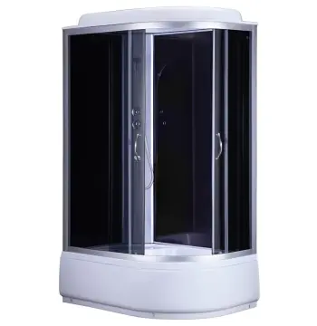 Душевой бокс ассиметричный левый OBRA H120GBSL (H120BL) BRAVO (3уп.)