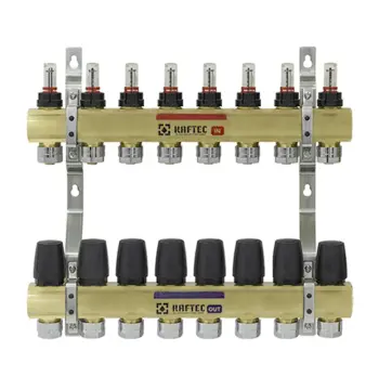 Колектор з витратомірами Raftec GOLD 1"х8 LCR-1.8