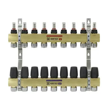 Колектор з витратомірами Raftec GOLD 1"х9 LCR-1.9